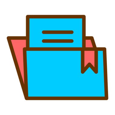 Belge. Web simgesi basit illüstrasyon