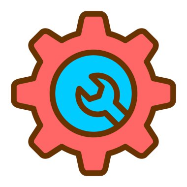 Ayarlar. Web simgesi basit tasarım