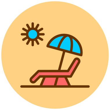 Plaj sandalyesi. Basit tasarım