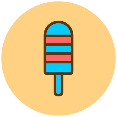 Dondurma. vektör illüstrasyonu