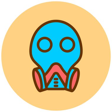 Maske. Web simgesi vektör illüstrasyonu