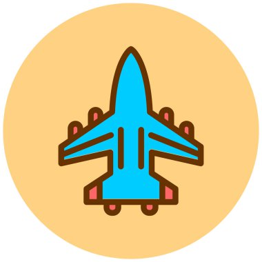 Uçak. Web simgesi basit illüstrasyon