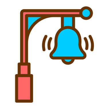 Çan vektör simgesi, basitçe, web işareti, illüstrasyon