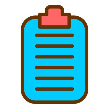 Yapılacaklar listesi web simgesi vektör çizimi 