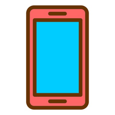 Akıllı telefon. Web simgesi basit illüstrasyon