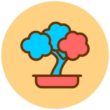 Ağaç. Web simgesi basit illüstrasyon