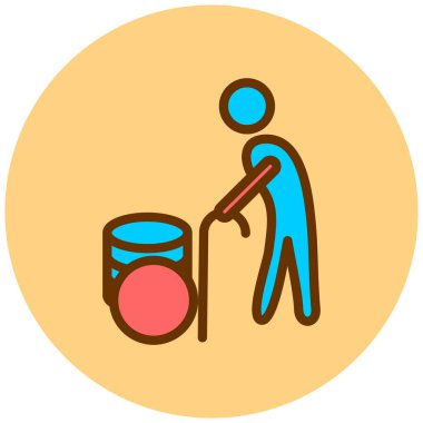 Boya kovası. Basit tasarım