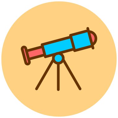 Teleskop. Web simgesi basit tasarım