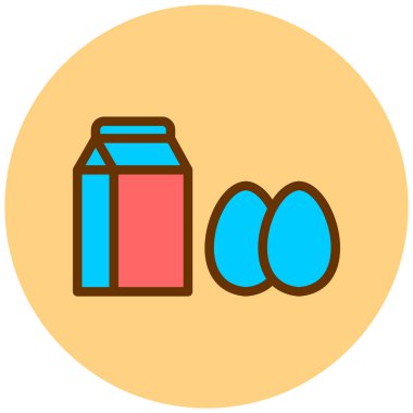 Yemek. Web simgesi basit illüstrasyon