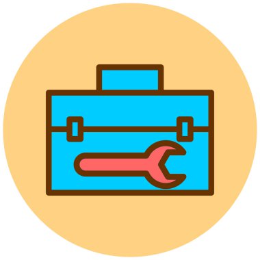 Çanta. Web simgesi basit illüstrasyon