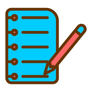 Kontrol listesi. Web simgesi basit illüstrasyon