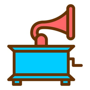 Tek izole edilmiş simgenin vektör illüstrasyonu 