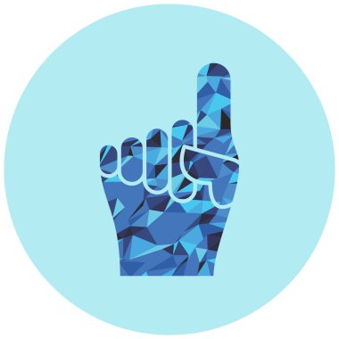 El hareketi simgesi, vektör illüstrasyonu