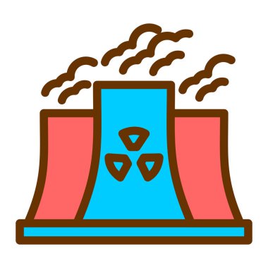 Fabrika. Web simgesi basit illüstrasyon