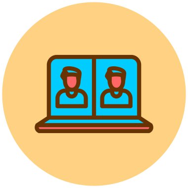 kullanıcılar. Web simgesi basit illüstrasyon