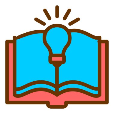 Kitap. Web simgesi basit illüstrasyon