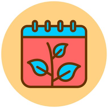 Takvim. Web simgesi basit illüstrasyon