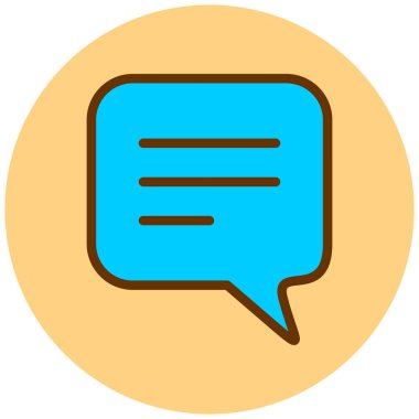 Konuş. Web simgesi vektör illüstrasyonu