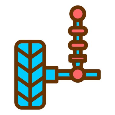 araba tamir ikonu vektör illüstrasyonu