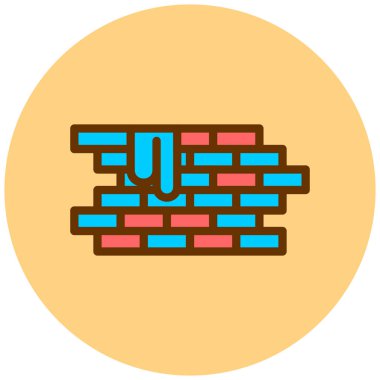 brick. Web simgesi basit illüstrasyon