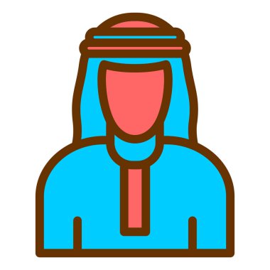 Kadın. Web simgesi basit illüstrasyon