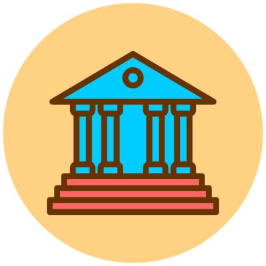 Banka Binası. vektör çizim