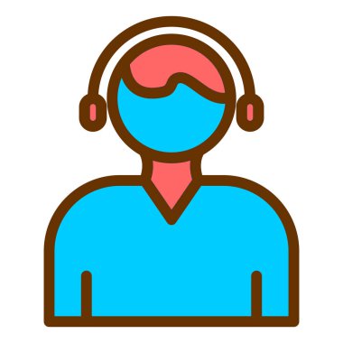 Müşteri desteği. Web simgesi