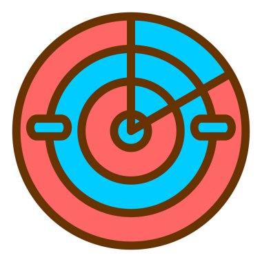 Hedef. Web simgesi basit illüstrasyon