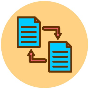 veri analiz dosyası. vektör illüstrasyonu