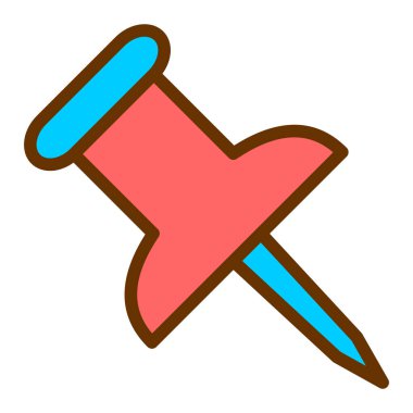 İğne. Web simgesi basit illüstrasyon