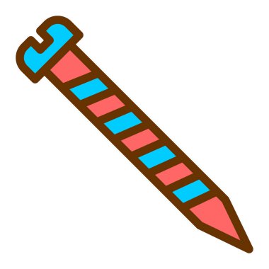 Kalem. Web simgesi basit illüstrasyon