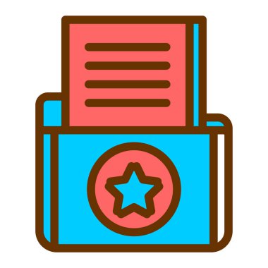 Sertifika. Web simgesi basit illüstrasyon