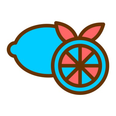 limon vektörü renk simgesi