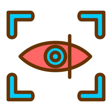 göz vektör simgesi modern basit tasarım