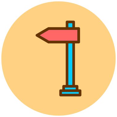 yol işaretleri vektör çizim