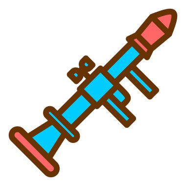 Silah. Web simgesi basit illüstrasyon