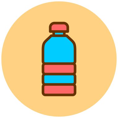 Şişe. Web simgesi basit illüstrasyon