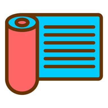 Tek izole edilmiş simgenin vektör illüstrasyonu 