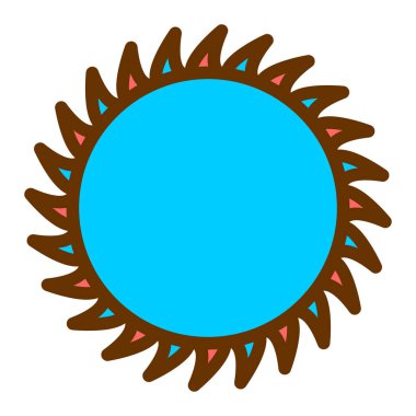 Güneş Simgesi Vektör illüstrasyonu