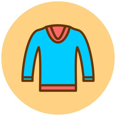 Kıyafetler. Web simgesi basit illüstrasyon