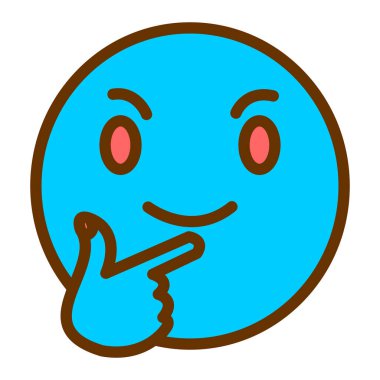 üzgün yüz ifadesi ikon vektör illüstrasyon tasarımı