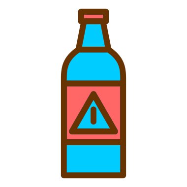 Şişe. Web simgesi basit tasarım