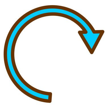 Yenile. Web simgesi basit illüstrasyon