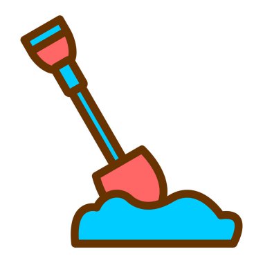 Kürek. Web simgesi basit tasarım