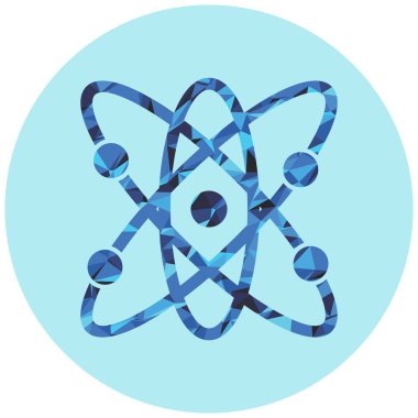 atom. Web simgesi basit tasarım