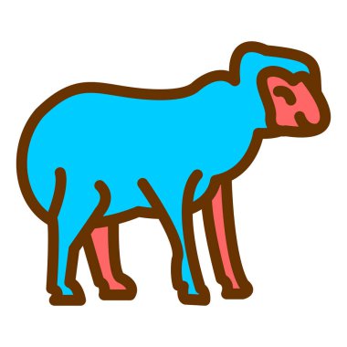 Bir devenin vektör çizimi