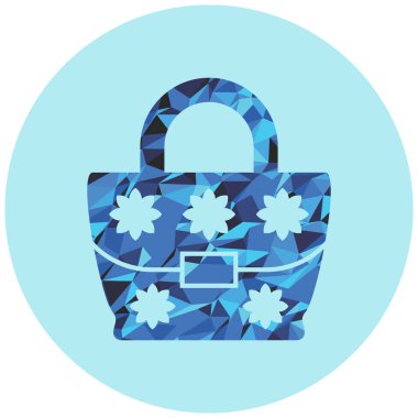 Çanta. Web simgesi basit illüstrasyon