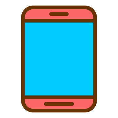 cep telefonu ikonu vektör illüstrasyonu