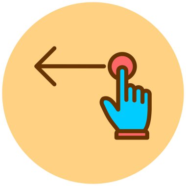 Klik. Web simgesi basit illüstrasyon