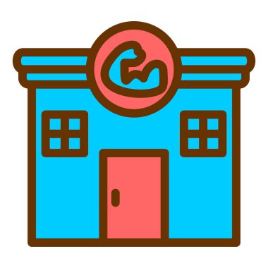 Spor salonu binası. Basit tasarım